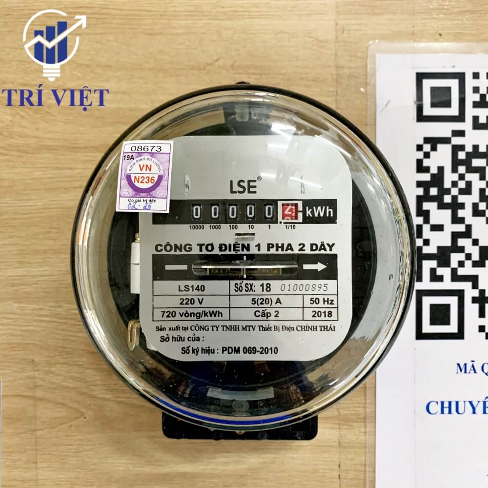 Công Tơ Điện Tử 1 Pha VSE11-20 - Đồng hồ công tơ điện - Công tơ điện Thành  Trung